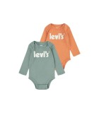 Levi's Σετ 2 κορμάκια μακρυμάνικα UNISEX BEBE